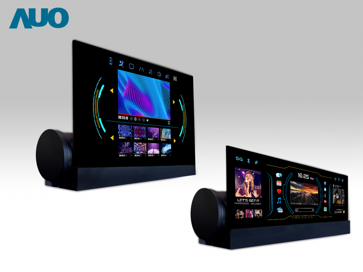 友達14.6吋可捲式Micro LED面板，導入車內資訊、影音娛樂及駕駛安全系統，翻轉智慧移動場域