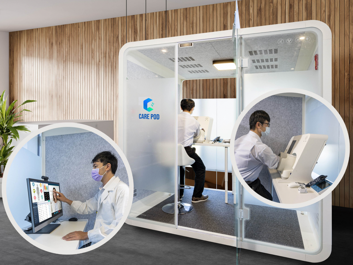 达擎于医疗科技展中展出＂远距诊疗舱＂，以因应医疗数字化及社会高龄化趋势下、复诊及慢性病患等族群对于远距看诊需求逐渐升高所推出的创新整合方案。多功能合一、高隐私性的远距诊疗舱可根据病患端与医师端的不同需求，提供弹性化及客制化功能，节省医生和病患的精力及时间