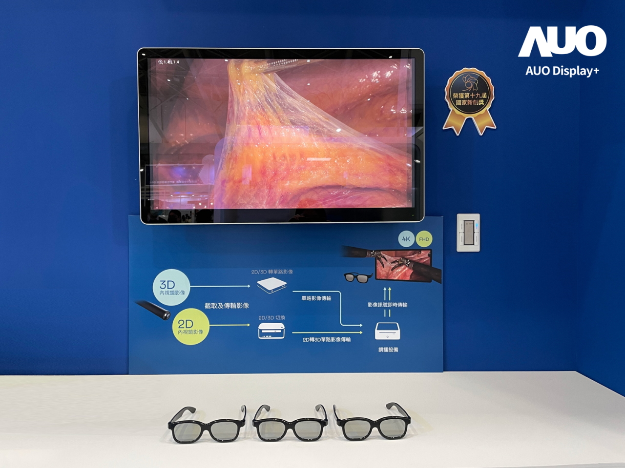 達擎寬視角3D醫療顯示器，協助醫護團隊成員於手術進行時，皆能看到一致性的3D影像，提高溝通效率，使手術更精準、快速完成達擎寬視角3D醫療顯示器，協助醫護團隊成員於手術進行時，皆能看到一致性的3D影像，提高溝通效率，使手術更精準、快速完成